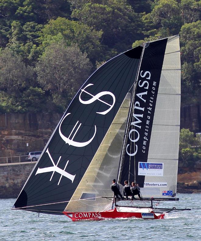 Compassmarkets.com finished strongly to grab second place - JJ Giltinan 18ft Skiff Championship © Frank Quealey /Australian 18 Footers League http://www.18footers.com.au